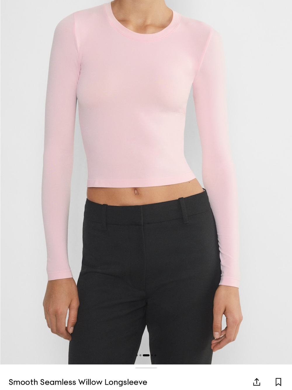 Aritzia Seamless Willow Longsleeve Top - Cupid Pink